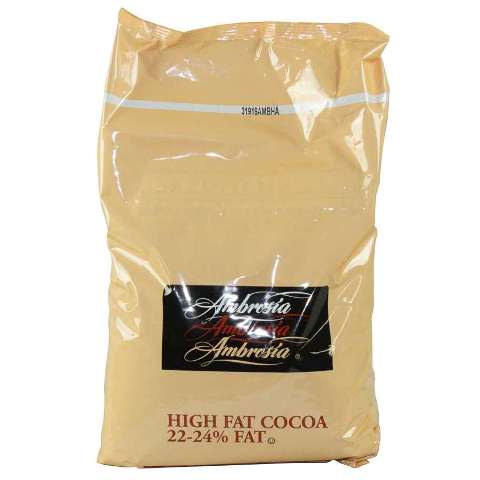 Ambrosia - Breakfast Cocoa Powder, 22-24% High Fat Natural, 6/5 Lb, 6COPO