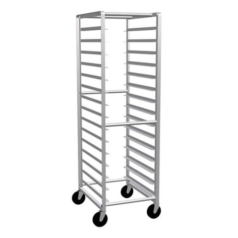 Bun Rack, Aluminum Light Weight Mobile, 15 Pan Capacity, 26x20.8125x70 ...