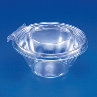 16 oz Clear PP Plastic Round Snap-Lock Containers (Tamper-Evident Lid) - Clear