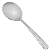 Winco - Dominion Bouillon Spoon, Heavyweight Vibro Finish, 18/0 Stainless Steel