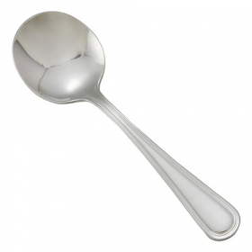 Winco - Shangarila Bouillon Spoon, Extra Heavyweight Stainless Steel, 12 count