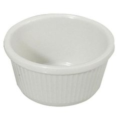 Winco - Fluted Ramekin, 4 oz White Melamine