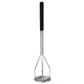 Potato/Bean Masher, 4x4 Round, Stainless Steel, 18&quot;