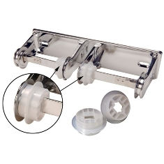 Georgia Pacific - Dual Roll Self-Lock Tissue Dispenser, Chrome