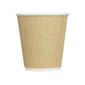 Karat - Hot Paper Cup, 10 oz Kraft Ripple, 500 count
