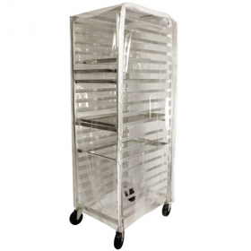 Winco - Pan Rack Cover for 20 and 30 Tier Racks, Clear Plastic with Zipper