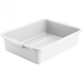 Winco - Dish Box, 20.25x15.5x5, White PP Plastic