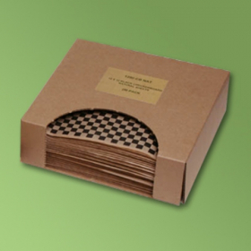 Wax Paper, 12x12 Black and Brown Checkered