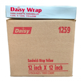 Yellow Wrap Wax Paper, 12x12