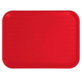 Winco - Fast Food Tray, 12x16 Red Plastic, each