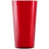 Cambro - Colorware Tumbler, 16.4 oz Ruby Red Pebbled Plastic