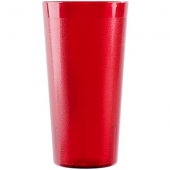 Cambro - Colorware Tumbler, 22 oz Ruby Red Pebbled Plastic