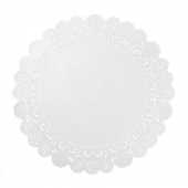 Lace Doilie, 12&quot; Round White, 8/250 count
