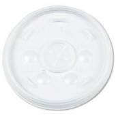 Dart - Cold Cup Lid with Straw Slot, Fits 12 oz Cups, Translucent Plastic, 1000 count