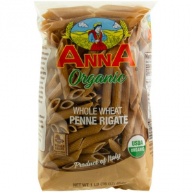 Anna - Whole Wheat Penne Rigate Noodles (Pasta), 12/1 Lb