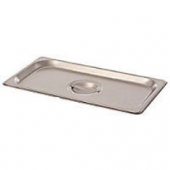 Winco - Steam Table Pan Cover, 1/3 Size Flat Solid Stainless Steel