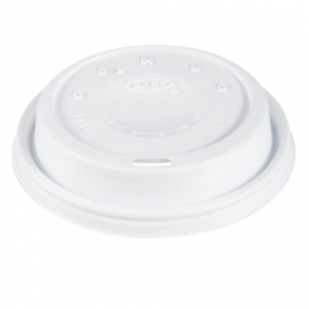 Dart - Lid, Cappuccino (Coffee Style) Plastic for 16 oz Cups, White, 1000 count