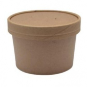 Food Container/Lid Combo, 16 oz Kraft Paper, 250 count