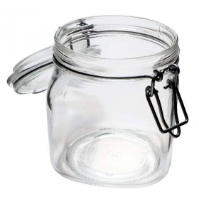 Libbey - Gardens Jar with Clamp Lid, 25.25 oz Glass, 6 count