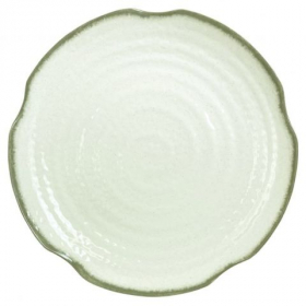 Victoria Plate, 12" Lotus Shape Melamine, 12 count