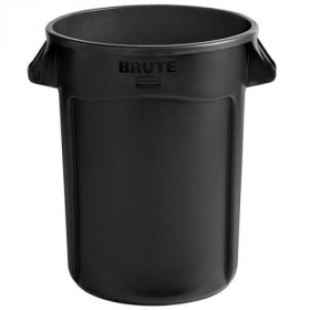 Rubbermaid - Brute Executive Trash Can, 32 gal Round Black, each