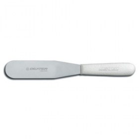 Dexter Russell - Sani-Safe Baking Spatula, 6.5&quot; Straight Blade with White Plastic Handle, each