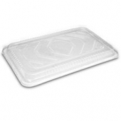 HFA - Aluminum Steam Table Lid, Clear Plastic Low Dome, Fits Full Size Pan