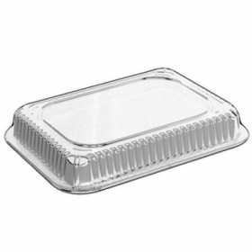 Aluminum Container Dome Lid, Fits 1.5 Lb Aluminum Container, Clear Plastic