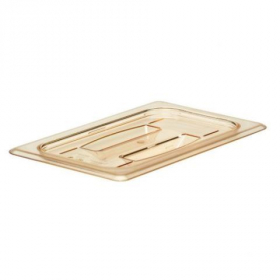 Cambro - Food Pan Lid, 1/2 Size Cover with Handle, High Heat Amber, each