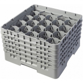 Cambro - Camrack Glass Rack with 20 Compartments, Fits 10.125&quot; Tall Glass, Soft Gray Plastic, each