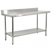 Omcan - Work Table, 24x72x38 Stainless Steel includes 4&quot; Backsplash, each