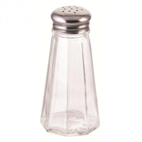 Winco - Shaker, 3 oz Paneled Glass with Mushroom Top
