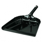 Impact - Dust Pan, 16&quot; Black Metal, 20 Gauge