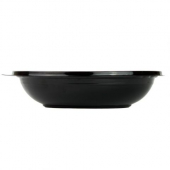 Yocup - Bowl, 24 oz Black PET Plastic, 8&quot; Round, 200 count