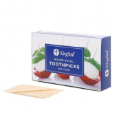 KingSeal - Toothpicks, 2.5&quot; Bamboo Round Double Point, 24/800 count