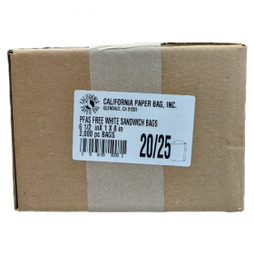Sandwich Bag, #25, White, 6.5x1x8