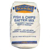 Rich-In-All - Fish and Chip Batter Mix, White, 25 Lb