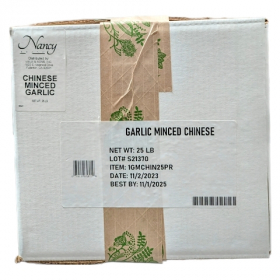 Nancy Brand - Chinese Garlic, Minced, 25 lb