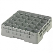 Cambro - Camrack Glass Rack with 25 Compartments, Fits 4.5&quot; Tall Glass, Soft Gray Plastic, each