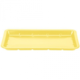 Genpak - Meat Tray, Yellow, #25S Supermarket, 8x14.75x1.06
