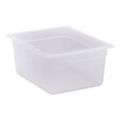 Cambro - Food Pan, 1/2 Size, 6&quot; Deep, 9.4 Quart Translucent PP Plastic, each