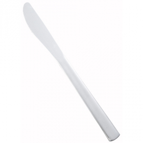 Winco - Windsor Dinner Knife, Medium Weight Vibro Finish, 18/0 Stainless Steel