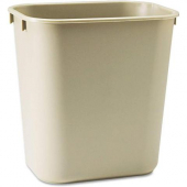 Rubbermaid - Waste Container, 3.5 gal Beige Rectangular