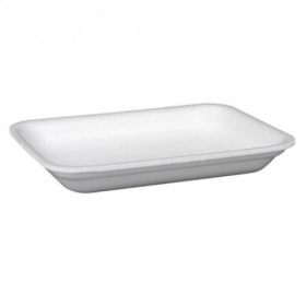 Meat Tray, 2P Heavy White Foam, 8.25x5.75x1.2