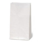 Paper Bag, #2 White, 4x2.5x8.25, 500 count