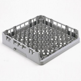 Cambro - Camrack Peg Dish Rack without Extender, 9 Row by 9 Row Gray Plastic
