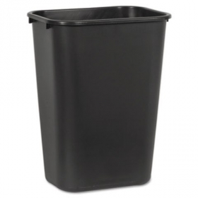 Boardwalk - Garbage (Trash) Can, 41 Quart Black Plastic