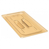 Cambro - Food Pan Lid, 1/3 Size Cover with Handle, High Heat Amber, each