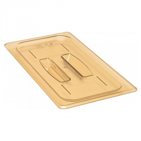 Cambro - Food Pan Lid, 1/3 Size Cover with Handle, High Heat Amber, each