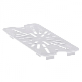 Cambro - Food Pan Drain Shelf, 1/3 Size Translucent Plastic, each